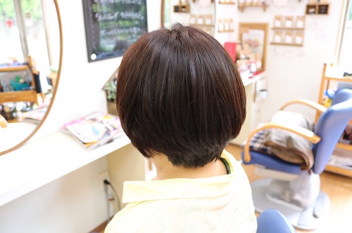 アッシュ系グレイカラーのお客様　｜　沼津　しもやま美容室