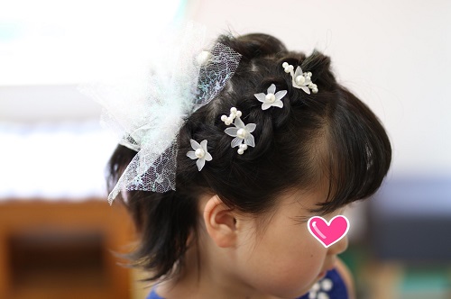 キッズヘアアレンジ　　｜　　沼津市　しもやま美容室